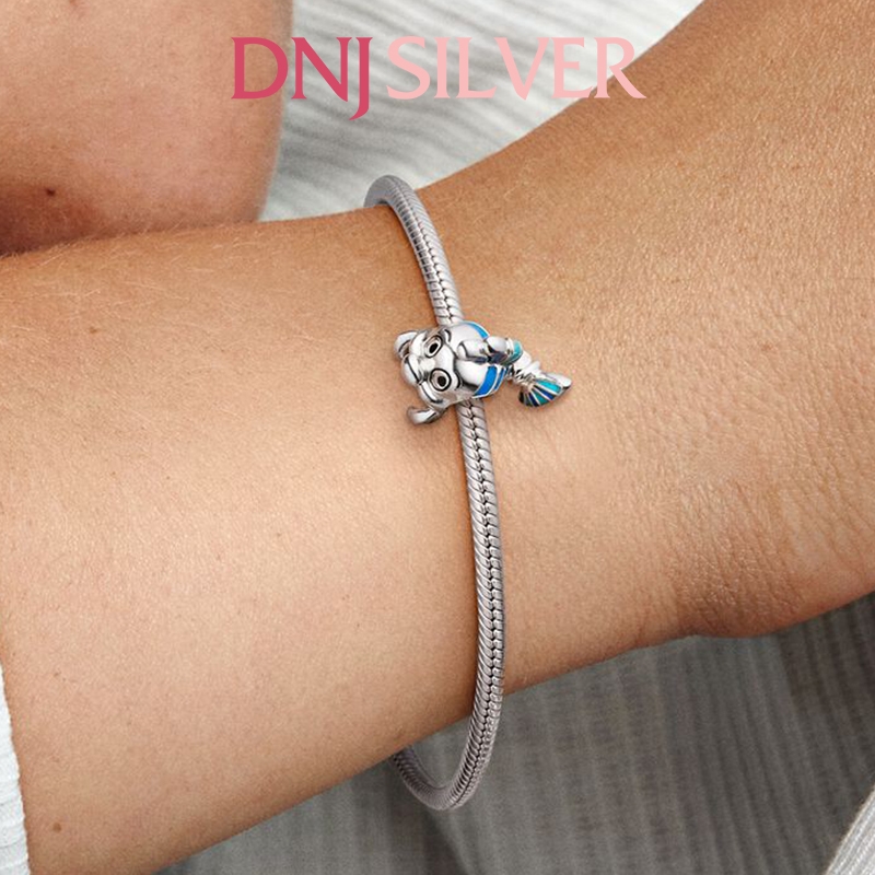 [Chính hãng] Charm bạc 925 cao cấp - Charm Disney The Little Mermaid Flounder thích hợp để mix vòng tay charm bạc cao cấp - DN209