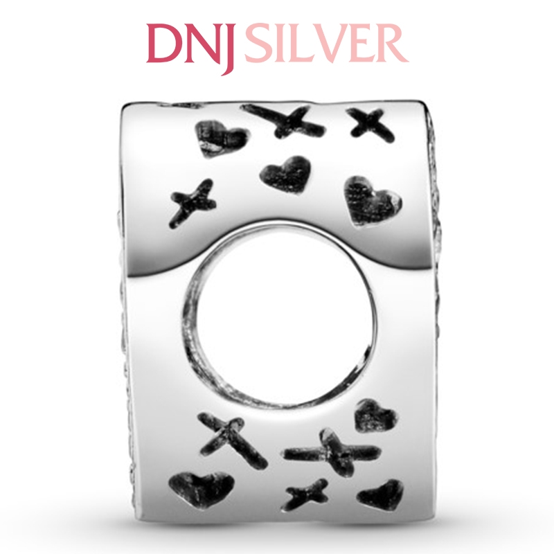 [Chính hãng] Charm bạc 925 cao cấp - Charm Sparkling Freehand Heart thích hợp để mix vòng tay charm bạc cao cấp - DN054