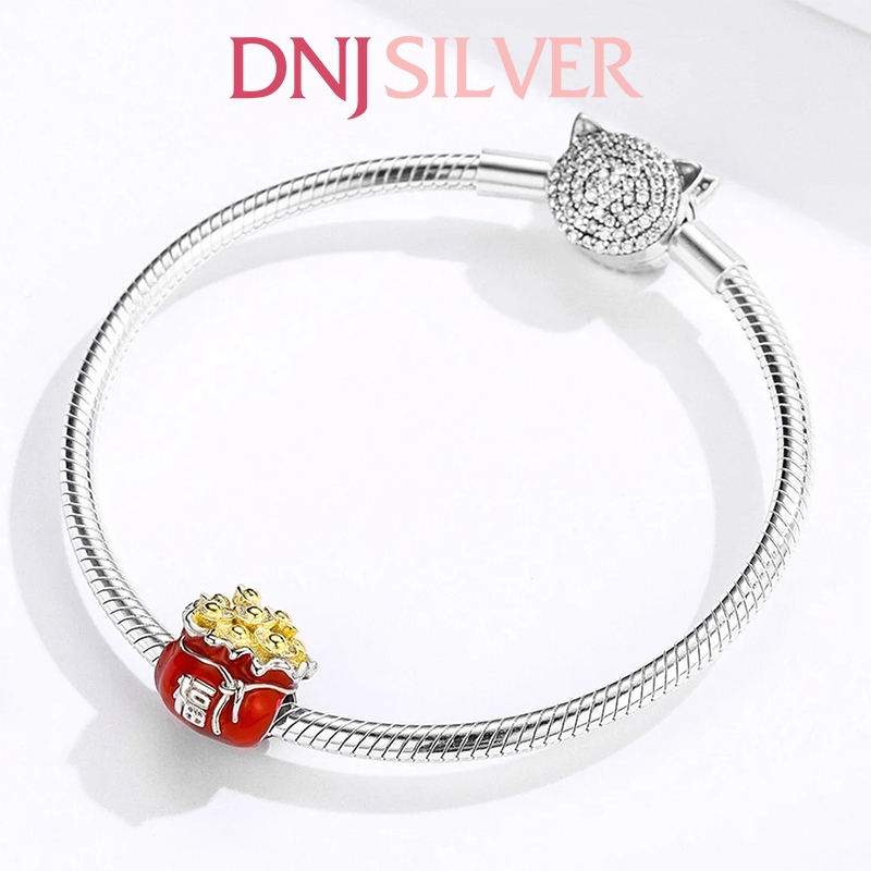 [Chính hãng] Charm bạc 925 cao cấp - Charm Lucky Bag thích hợp để mix vòng tay charm bạc cao cấp - DN061
