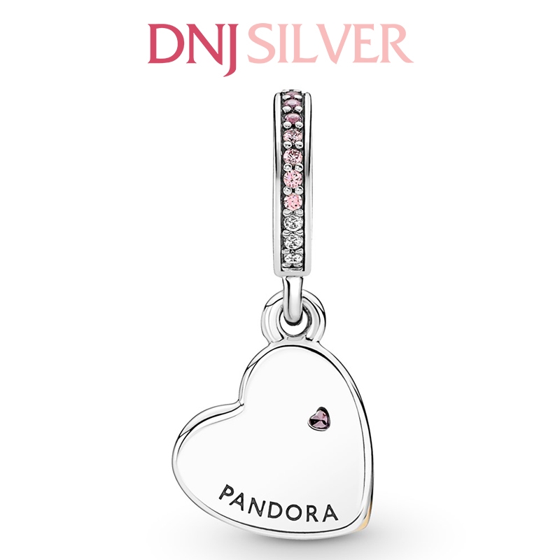 [Chính hãng] Charm bạc 925 cao cấp - Charm Entwined Infinite Hearts Double Dangle thích hợp để mix vòng tay charm bạc cao cấp - DN097