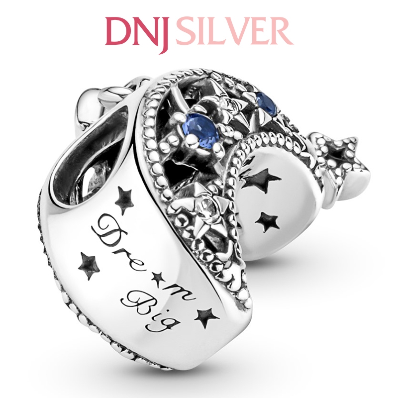 [Chính hãng] Charm bạc 925 cao cấp - Charm Star & Crescent Moon thích hợp để mix vòng tay charm bạc cao cấp - DN019