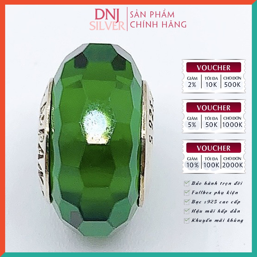 Vòng tay charm bạc 925 cao cấp - Bộ Vòng Charm May Mắn, Tràn Đầy Sức Sống - Vòng tay dành cho nam và nữ
