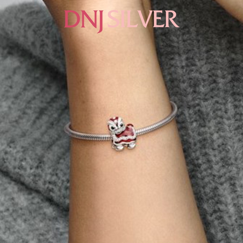 [Chính hãng] Charm bạc 925 cao cấp - Charm Chinese Lion New Year thích hợp để mix vòng tay charm bạc cao cấp - DN001