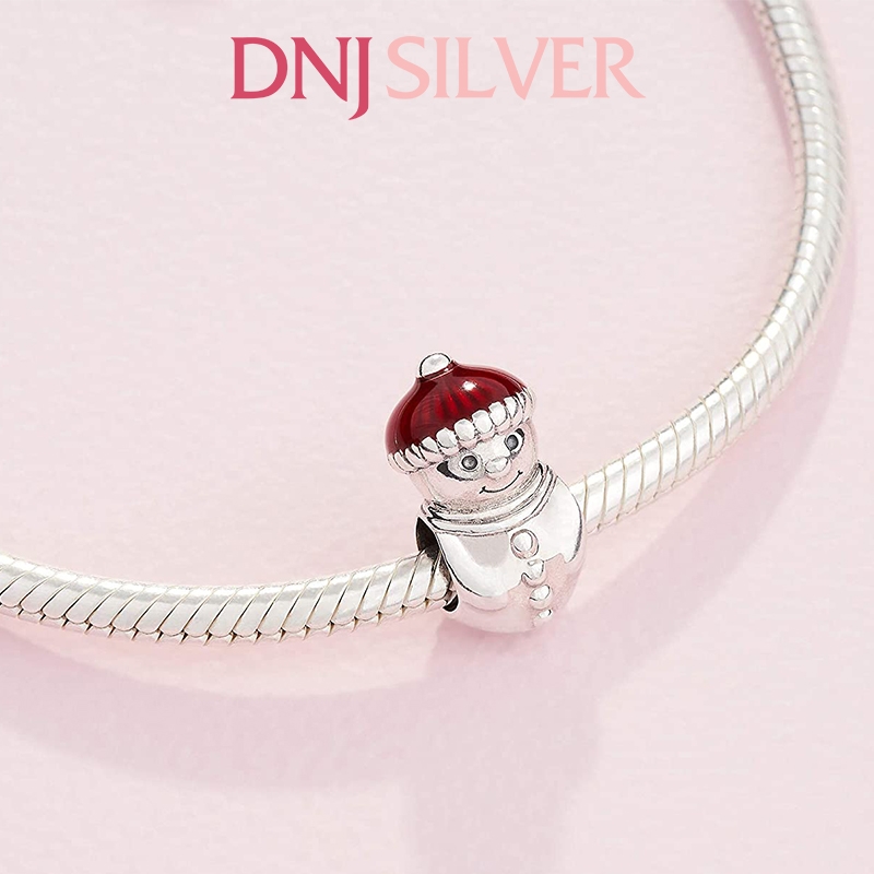 [Chính hãng] Charm bạc 925 cao cấp - Charm Snowman & Santa Hat thích hợp để mix vòng tay charm bạc cao cấp - DN219