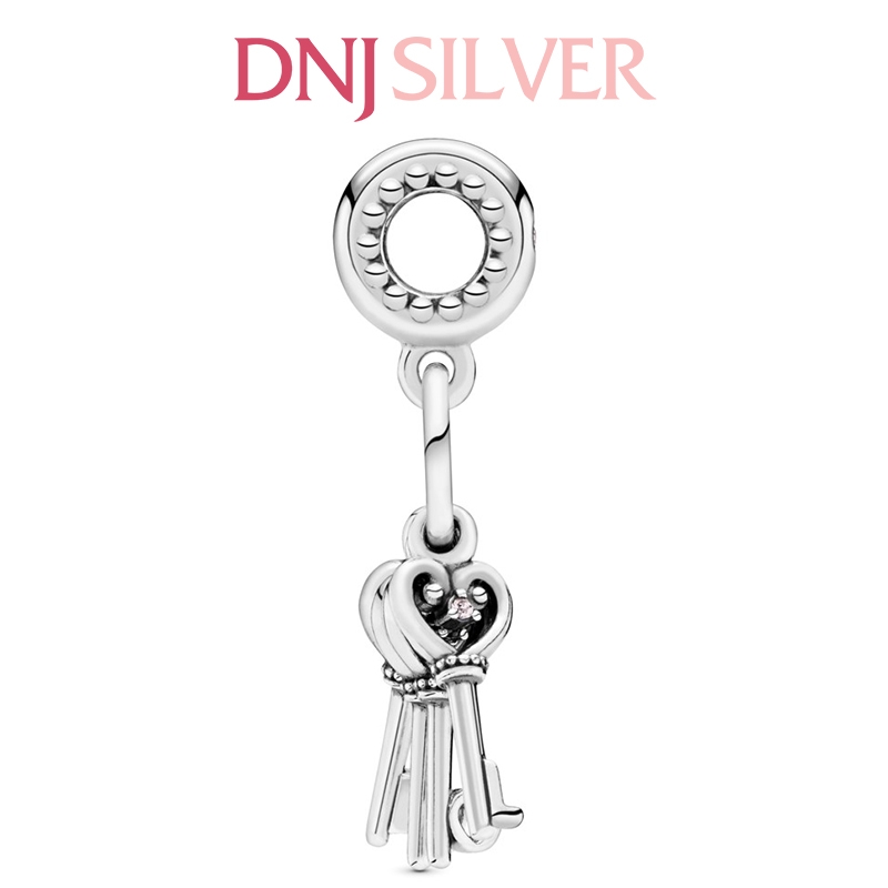 [Chính hãng] Charm bạc 925 cao cấp - Charm Keys of Love Dangle thích hợp để mix vòng tay charm bạc cao cấp - DN198