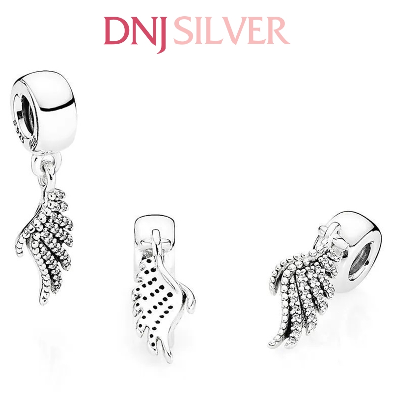 [Chính hãng] Charm bạc 925 cao cấp - Charm Majestic Feathers thích hợp để mix vòng tay charm bạc cao cấp - DN301