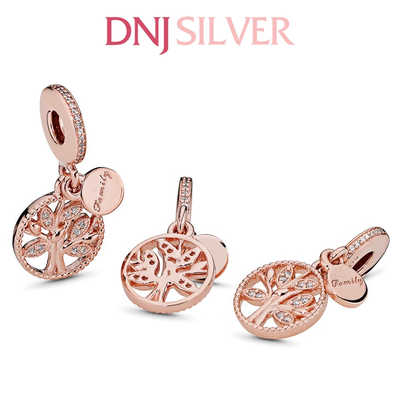 [Chính hãng] Charm bạc 925 cao cấp - Charm Sparkling Family Tree Dangle thích hợp để mix vòng tay charm bạc cao cấp - DN121