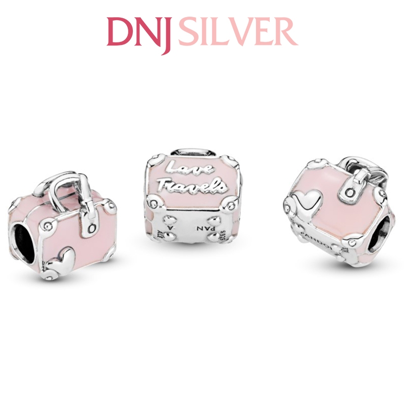 [Chính hãng] Charm bạc 925 cao cấp - Charm Pink Travel Bag thích hợp để mix vòng tay charm bạc cao cấp - DN212