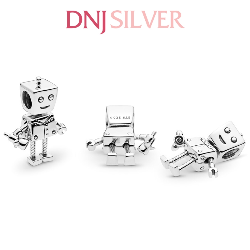 [Chính hãng] Charm bạc 925 cao cấp - Charm Rob Bot thích hợp để mix vòng tay charm bạc cao cấp - DN409