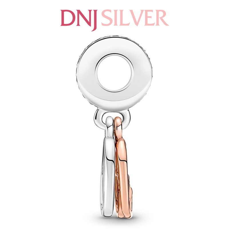 [Chính hãng] Charm bạc 925 cao cấp - Charm Entwined Infinite Hearts Double Dangle thích hợp để mix vòng tay charm bạc cao cấp - DN097