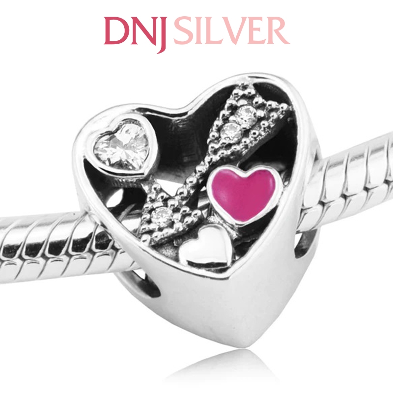 [Chính hãng] Charm bạc 925 cao cấp - Charm Struck by Love thích hợp để mix vòng tay charm bạc cao cấp - DN262
