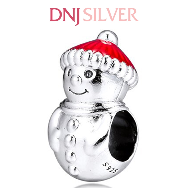 [Chính hãng] Charm bạc 925 cao cấp - Charm Snowman & Santa Hat thích hợp để mix vòng tay charm bạc cao cấp - DN219