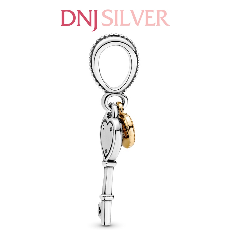 [Chính hãng] Charm bạc 925 cao cấp - Charm Heart-Shaped Key Dangle thích hợp để mix vòng tay charm bạc cao cấp - DN253