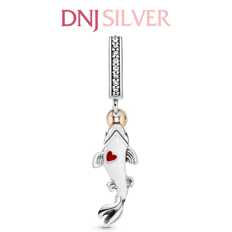 [Chính hãng] Charm bạc 925 cao cấp - Charm Good Fortune Carp Fish Dangle thích hợp để mix vòng tay charm bạc cao cấp - DN150