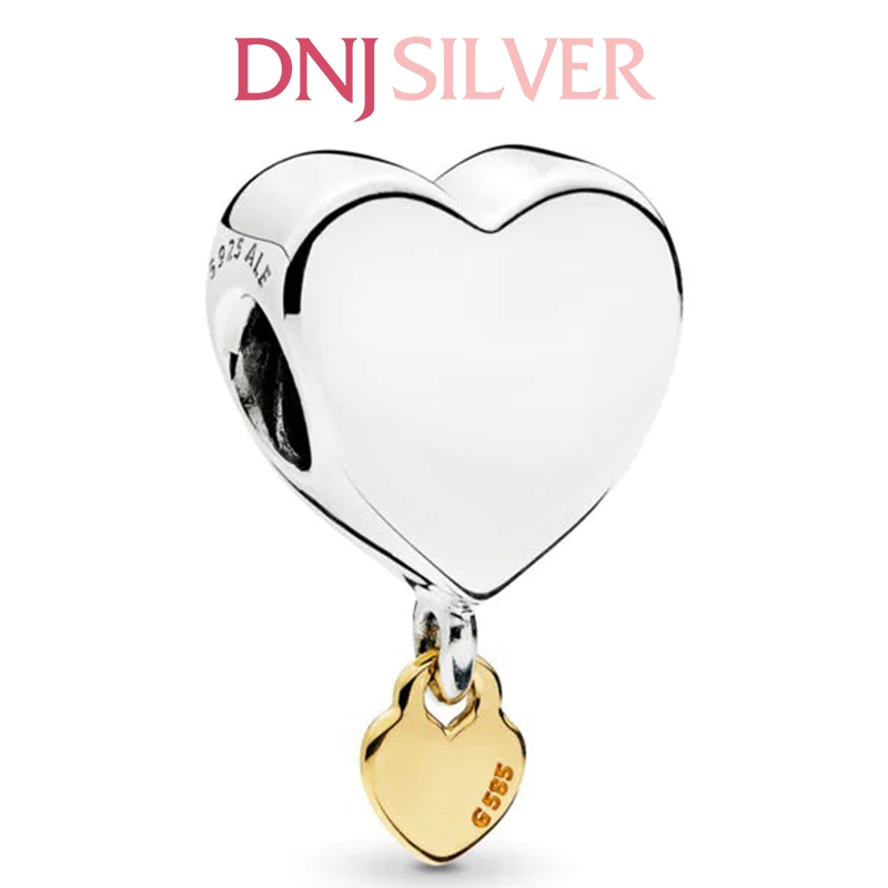 [Chính hãng] Charm bạc 925 cao cấp - Charm Two Hearts You and Me thích hợp để mix vòng tay charm bạc cao cấp - DN296
