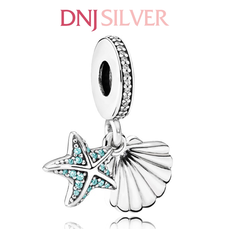 [Chính hãng] Charm bạc 925 cao cấp - Charm Starfish & Sea Shell Dangle thích hợp để mix vòng tay charm bạc cao cấp - DN132