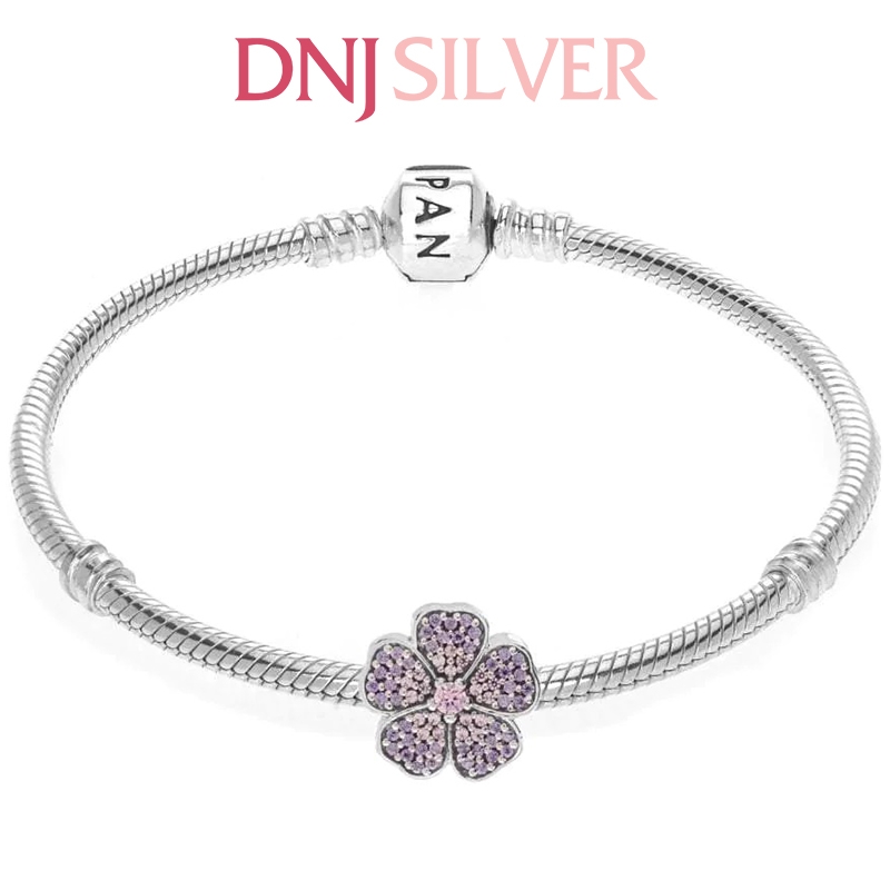 [Chính hãng] Charm bạc 925 cao cấp - Charm Sparkling Primrose thích hợp để mix vòng tay charm bạc cao cấp - DN063
