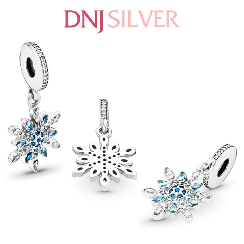 [Chính hãng] Charm bạc 925 cao cấp - Charm Snowflake thích hợp để mix vòng tay charm bạc cao cấp - DN129