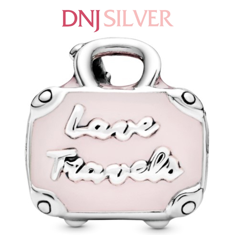 [Chính hãng] Charm bạc 925 cao cấp - Charm Pink Travel Bag thích hợp để mix vòng tay charm bạc cao cấp - DN212