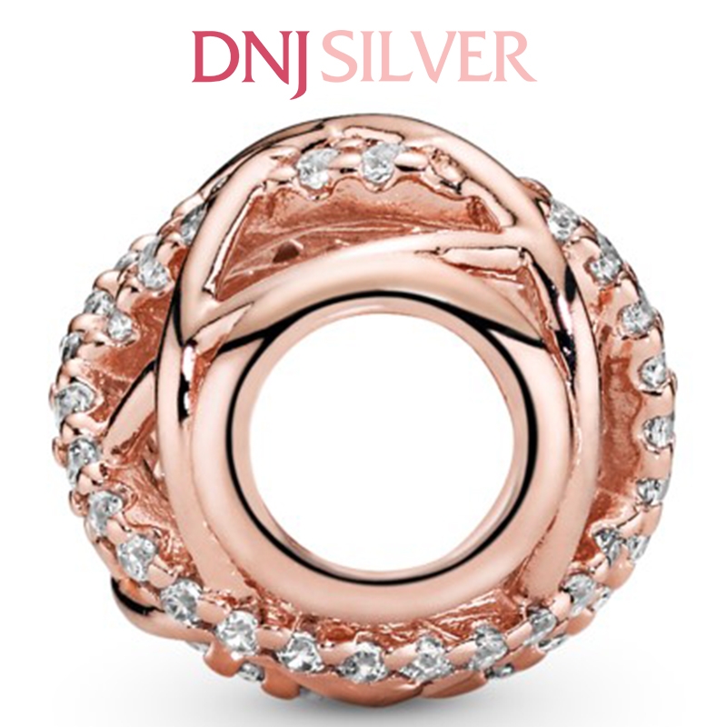 [Chính hãng] Charm bạc 925 cao cấp - Charm Openwork Abstract PAN Rose thích hợp để mix vòng tay charm bạc cao cấp - DN277