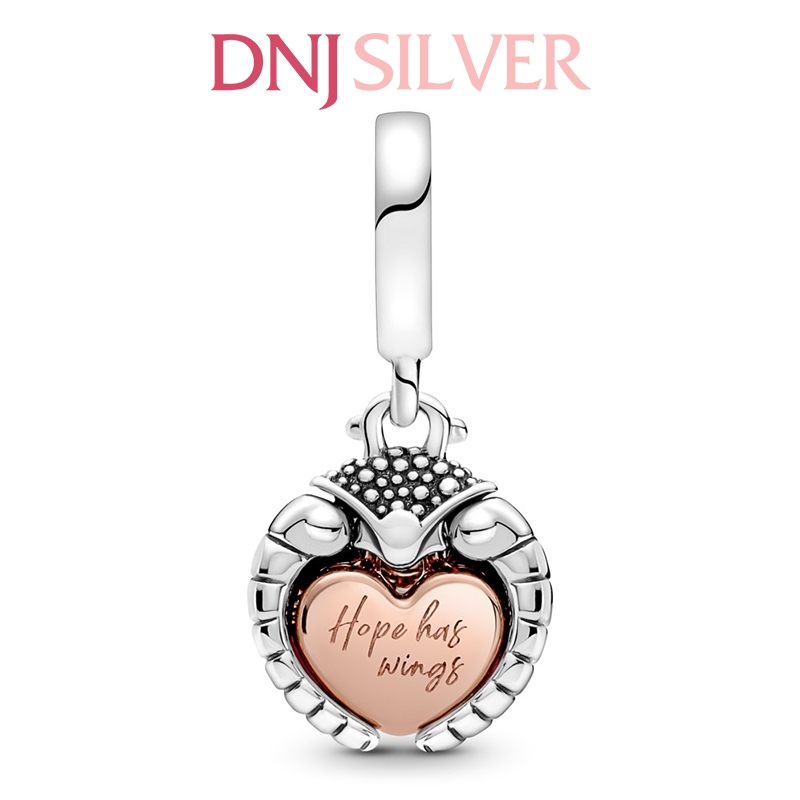 [Chính hãng] Charm bạc 925 cao cấp - Charm Club 2022 Ladybird & Heart Dangle thích hợp để mix vòng tay charm bạc cao cấp - DN009