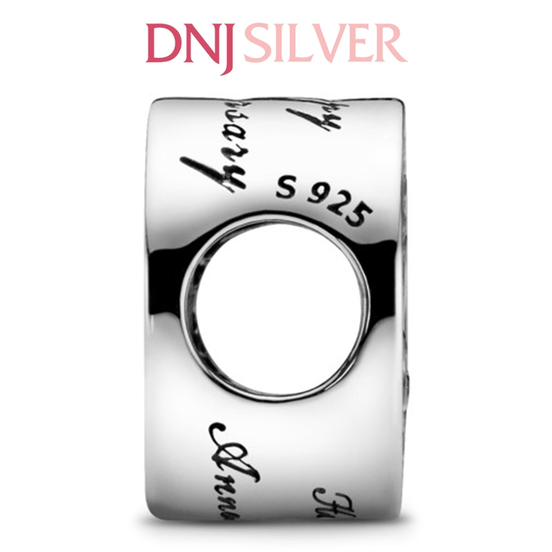 [Chính hãng] Charm bạc 925 cao cấp - Charm Pavé & Heart Anniversary thích hợp để mix vòng tay charm bạc cao cấp - DN064