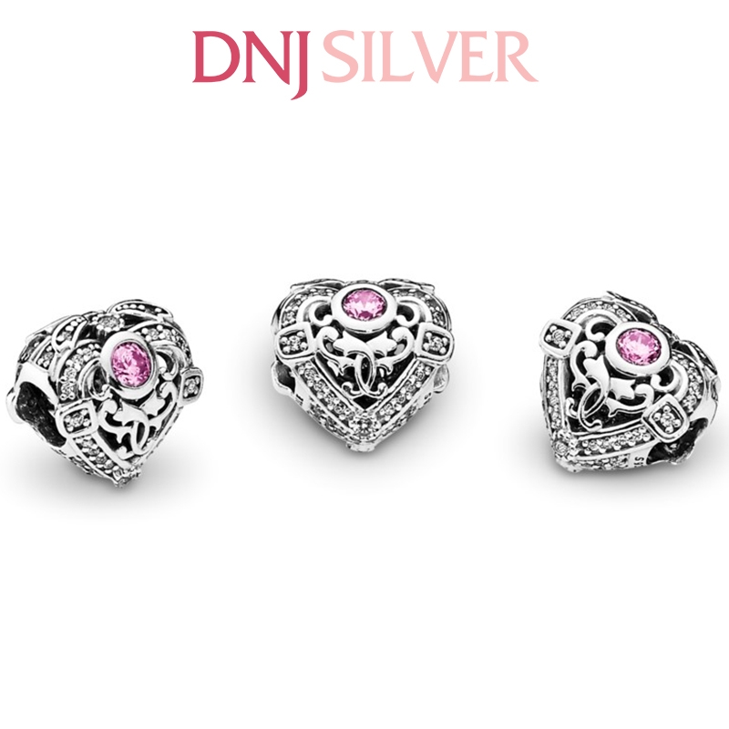 [Chính hãng] Charm bạc 925 cao cấp - Charm Opulent Heart thích hợp để mix vòng tay charm bạc cao cấp - DN467
