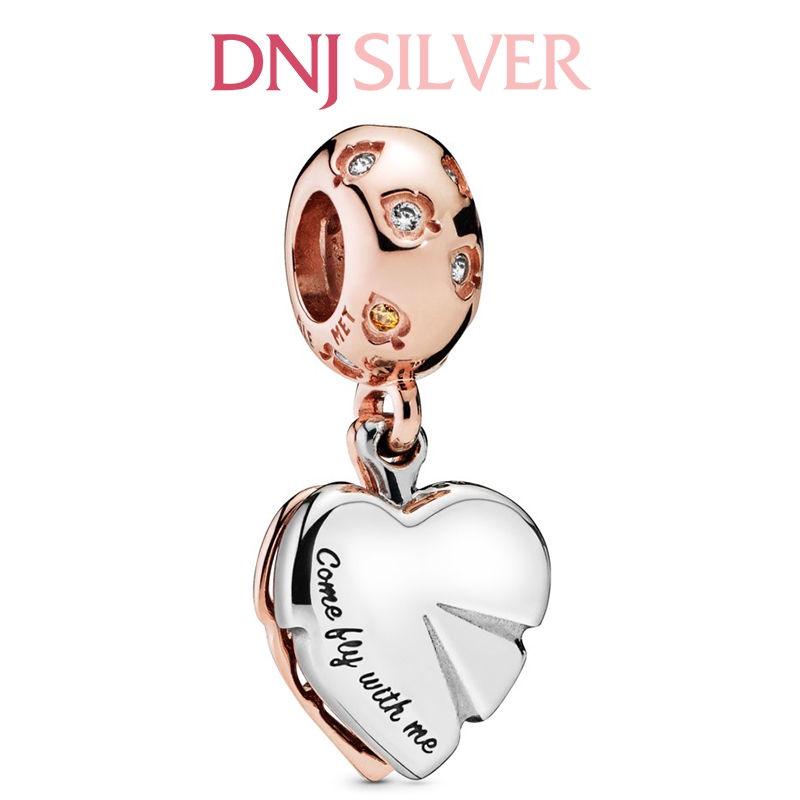 [Chính hãng] Charm bạc 925 cao cấp - Charm Sparkling Leaves Dangle thích hợp để mix vòng tay charm bạc cao cấp - DN247