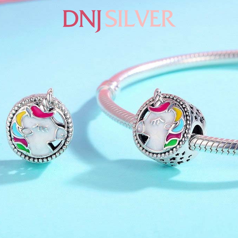 [Chính hãng] Charm bạc 925 cao cấp - Charm Forever Queen Unicorn thích hợp để mix vòng tay charm bạc cao cấp - DN059