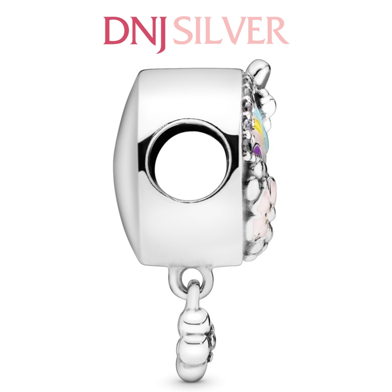 [Chính hãng] Charm bạc 925 cao cấp - Charm Rainbow & Flower Dangle thích hợp để mix vòng tay charm bạc cao cấp - DN115