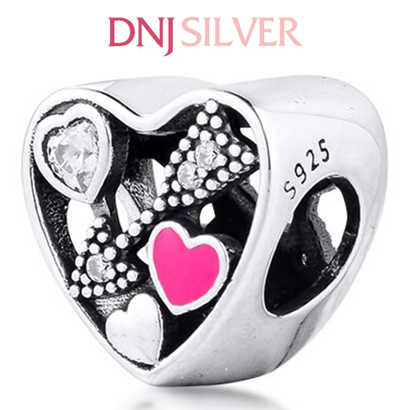 [Chính hãng] Charm bạc 925 cao cấp - Charm Struck by Love thích hợp để mix vòng tay charm bạc cao cấp - DN262