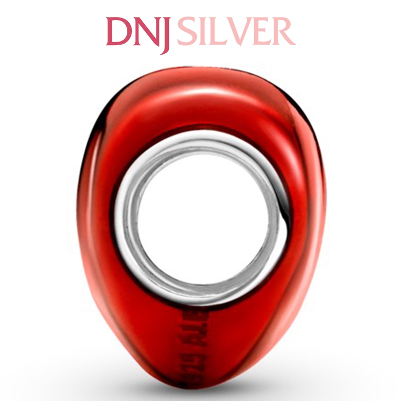 [Chính hãng] Charm bạc 925 cao cấp - Charm Metallic Red Heart thích hợp để mix vòng tay charm bạc cao cấp - DN126
