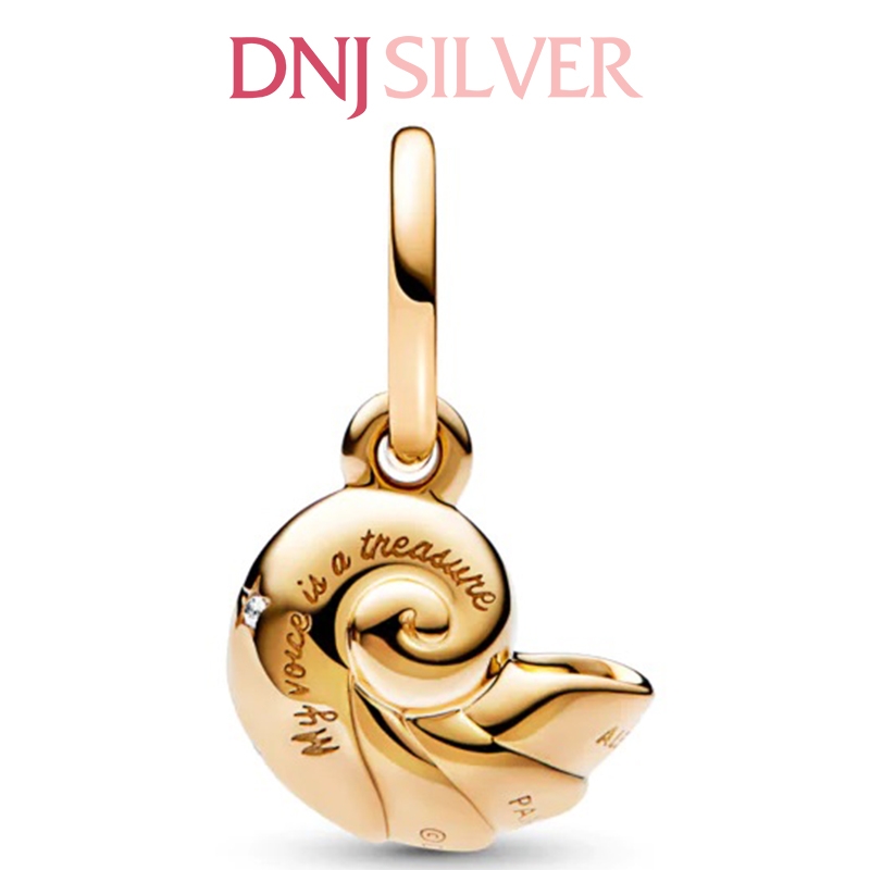 [Chính hãng] Charm bạc 925 cao cấp - Charm Disney The Little Mermaid Enchanted Shell Dangle thích hợp để mix vòng tay charm bạc cao cấp - DN506