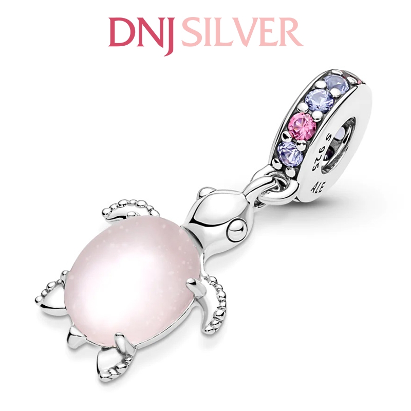 [Chính hãng] Charm bạc 925 cao cấp - Charm Murano Glass Pink Sea Turtle Dangle thích hợp để mix vòng tay charm bạc cao cấp - DN478