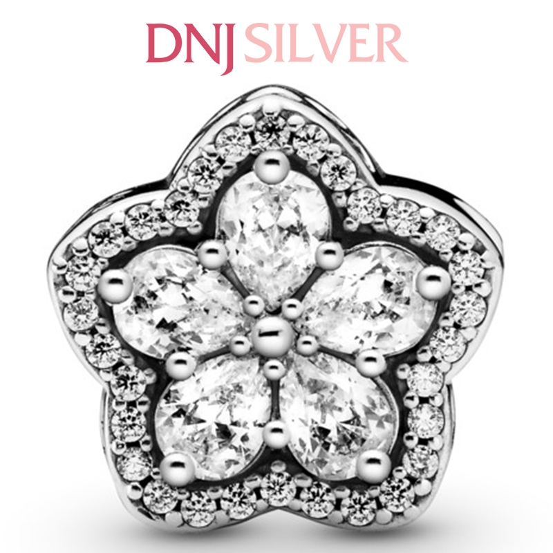 [Chính hãng] Charm bạc 925 cao cấp - Charm Sparkling Snowflake Pavé thích hợp để mix vòng tay charm bạc cao cấp - DN169