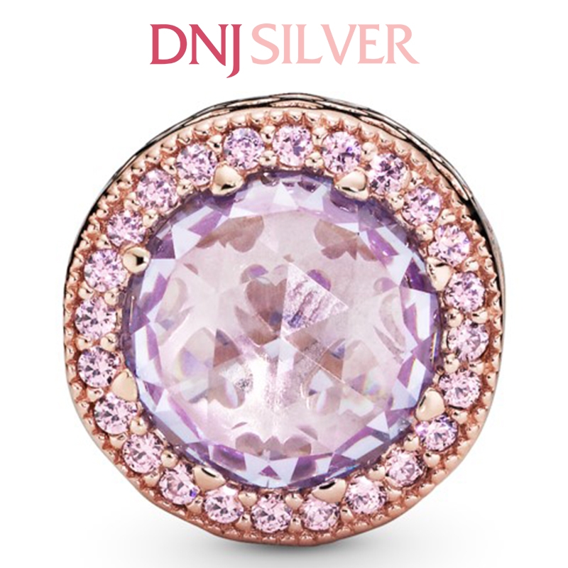[Chính hãng] Charm bạc 925 cao cấp - Charm Sparkling Lavender thích hợp để mix vòng tay charm bạc cao cấp - DN434