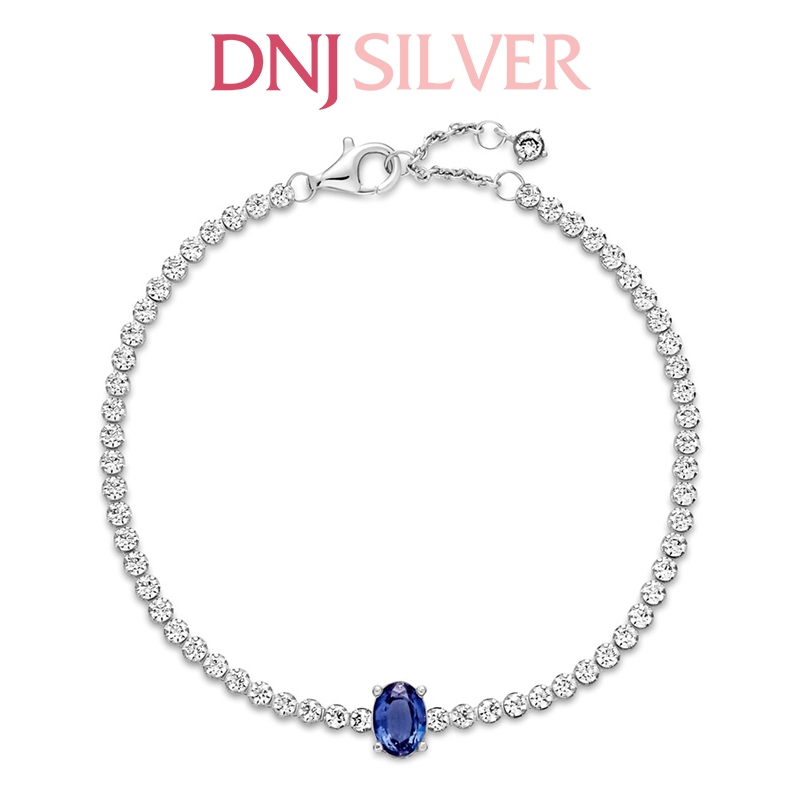 Vòng tay charm bạc 925 cao cấp - Vòng charm Sparkling Pavé Tennis - Vòng tay dành cho nam và nữ - Vòng mềm