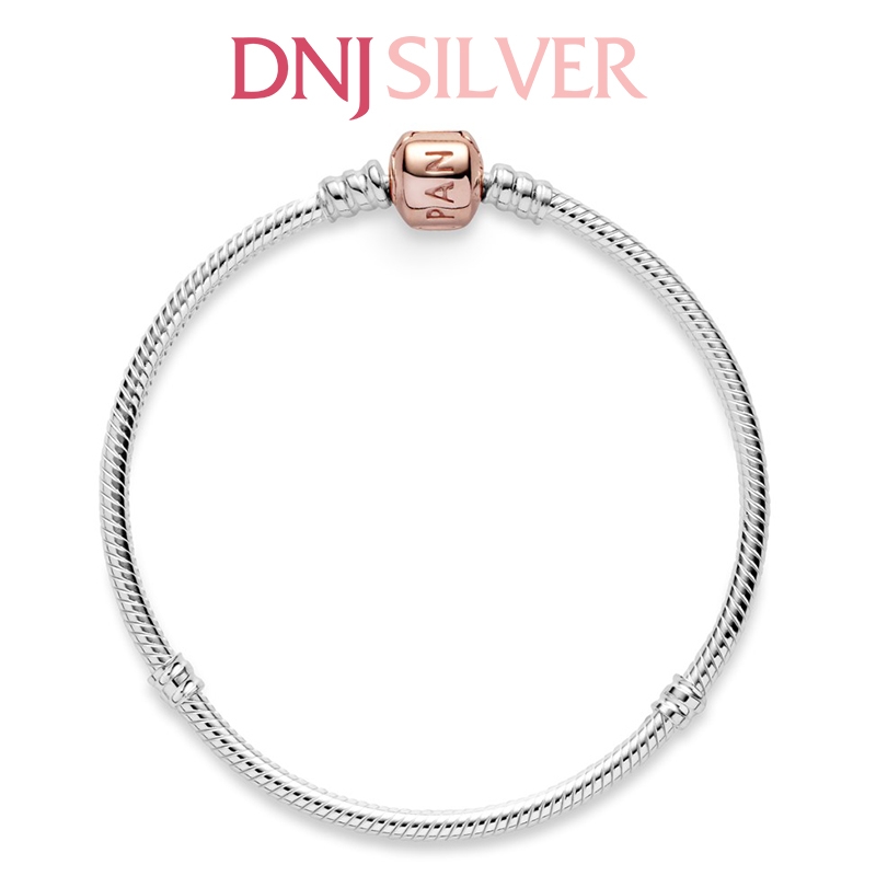 Vòng tay charm bạc 925 cao cấp - Vòng charm Rose Clasp - Vòng tay dành cho nam và nữ - Vòng mềm