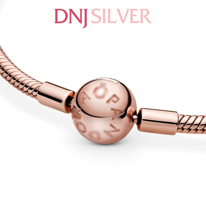 Vòng tay charm bạc 925 cao cấp - Vòng charm Moments Snake Chain - Vòng tay dành cho nam và nữ - Vòng mềm