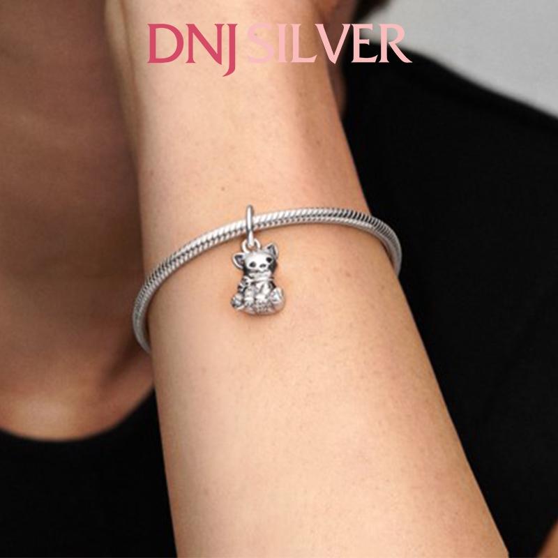 [Chính hãng] Charm bạc 925 cao cấp - Charm Kitty-Cat Dangle thích hợp để mix vòng tay charm bạc cao cấp - DN213