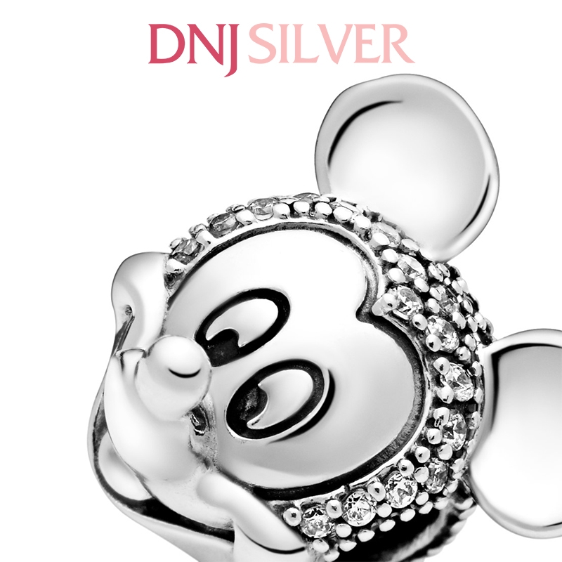 [Chính hãng] Charm bạc 925 cao cấp - Charm Disney Mickey Mouse Pavé Clip thích hợp để mix vòng tay charm bạc cao cấp - DN265