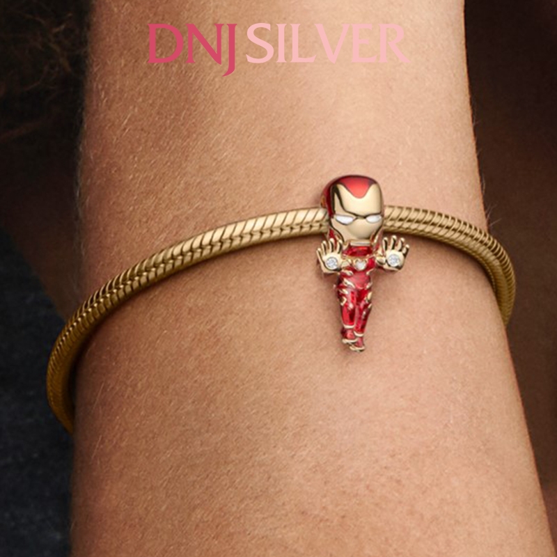 [Chính hãng] Charm bạc 925 cao cấp - Charm Marvel The Avengers Iron Man thích hợp để mix vòng tay charm bạc cao cấp - DN326