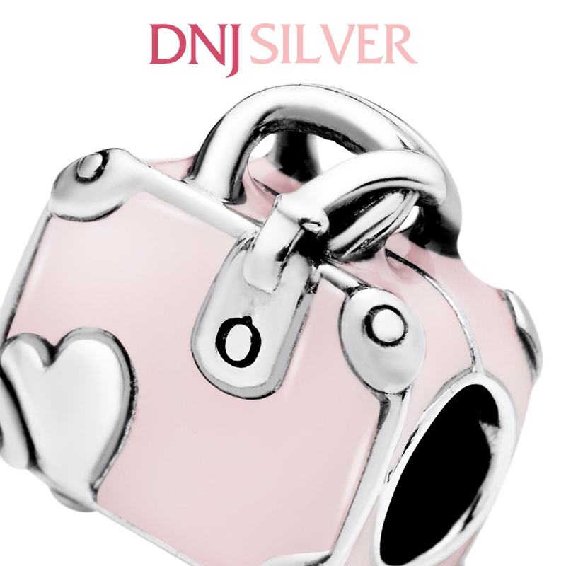 [Chính hãng] Charm bạc 925 cao cấp - Charm Pink Travel Bag thích hợp để mix vòng tay charm bạc cao cấp - DN212