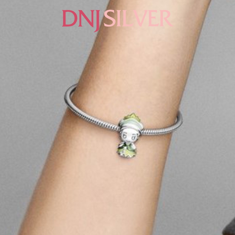 [Chính hãng] Charm bạc 925 cao cấp - Charm Disney Princess Tiana And The Frog thích hợp để mix vòng tay charm bạc cao cấp - DN075