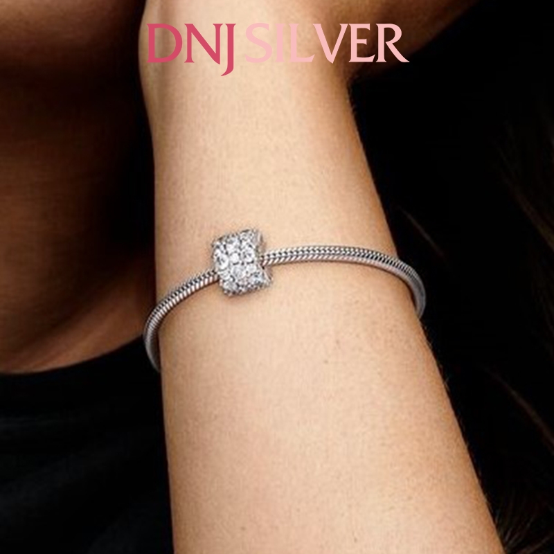 [Chính hãng] Charm bạc 925 cao cấp - Charm Clear Sparkle thích hợp để mix vòng tay charm bạc cao cấp - DN177