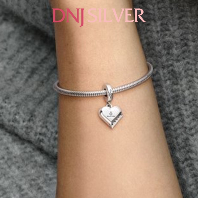 [Chính hãng] Charm bạc 925 cao cấp - Charm Grand Piano Heart Dangle thích hợp để mix vòng tay charm bạc cao cấp - DN133