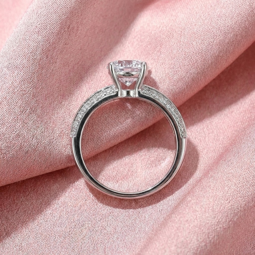 Nhẫn Bạc Ý Bạch Kim Cao Cấp - NBYBK0011