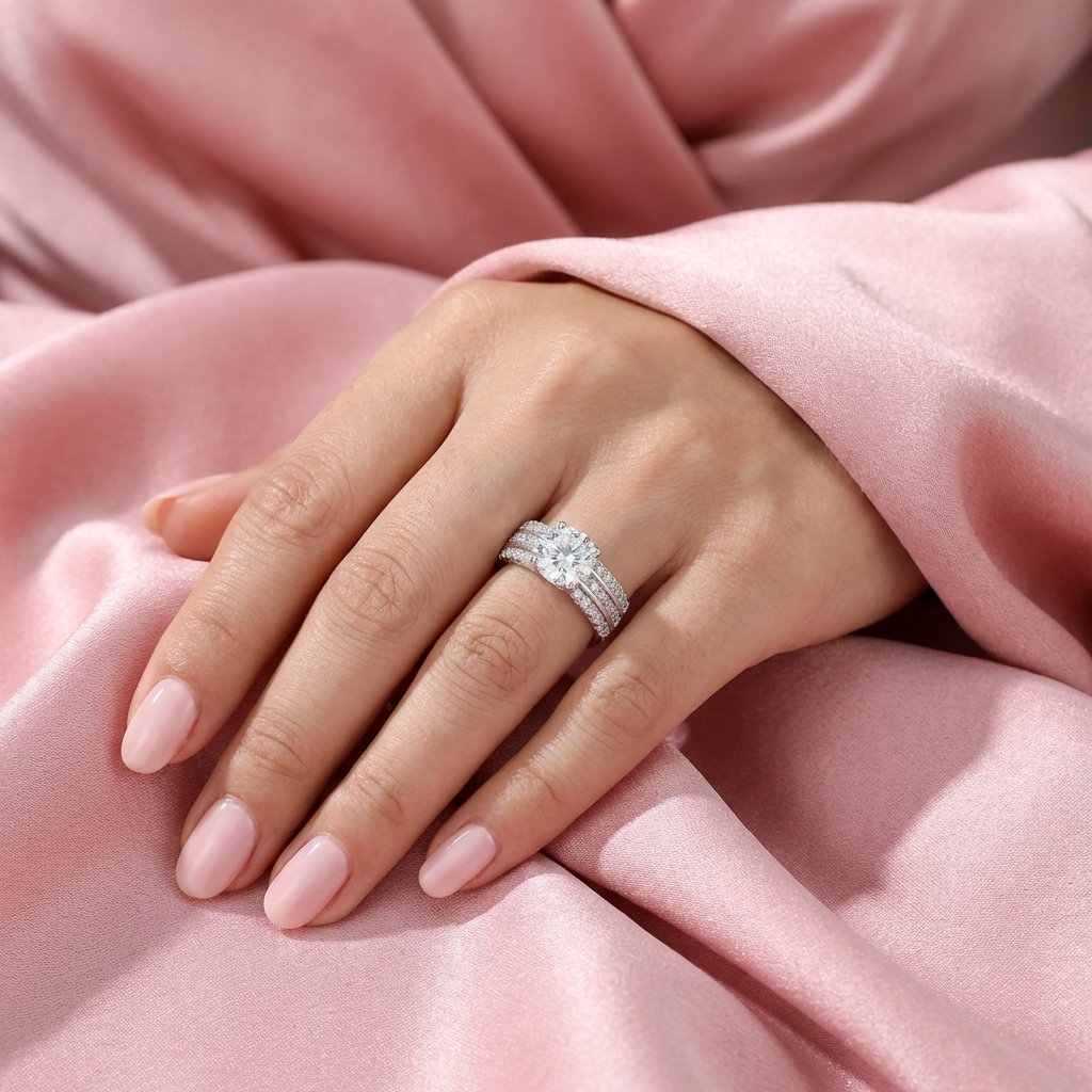 Nhẫn Bạc Ý Bạch Kim Cao Cấp - NBYBK0004