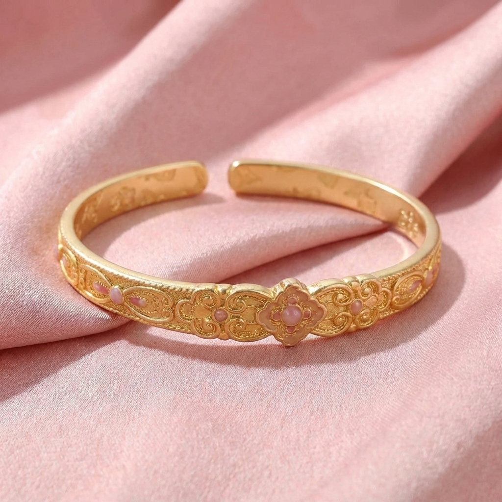 Vòng Tay Bạc Như Ý Cát Tường - Vòng Đặc Bạc Nguyên Chất - VTBNYCT0018