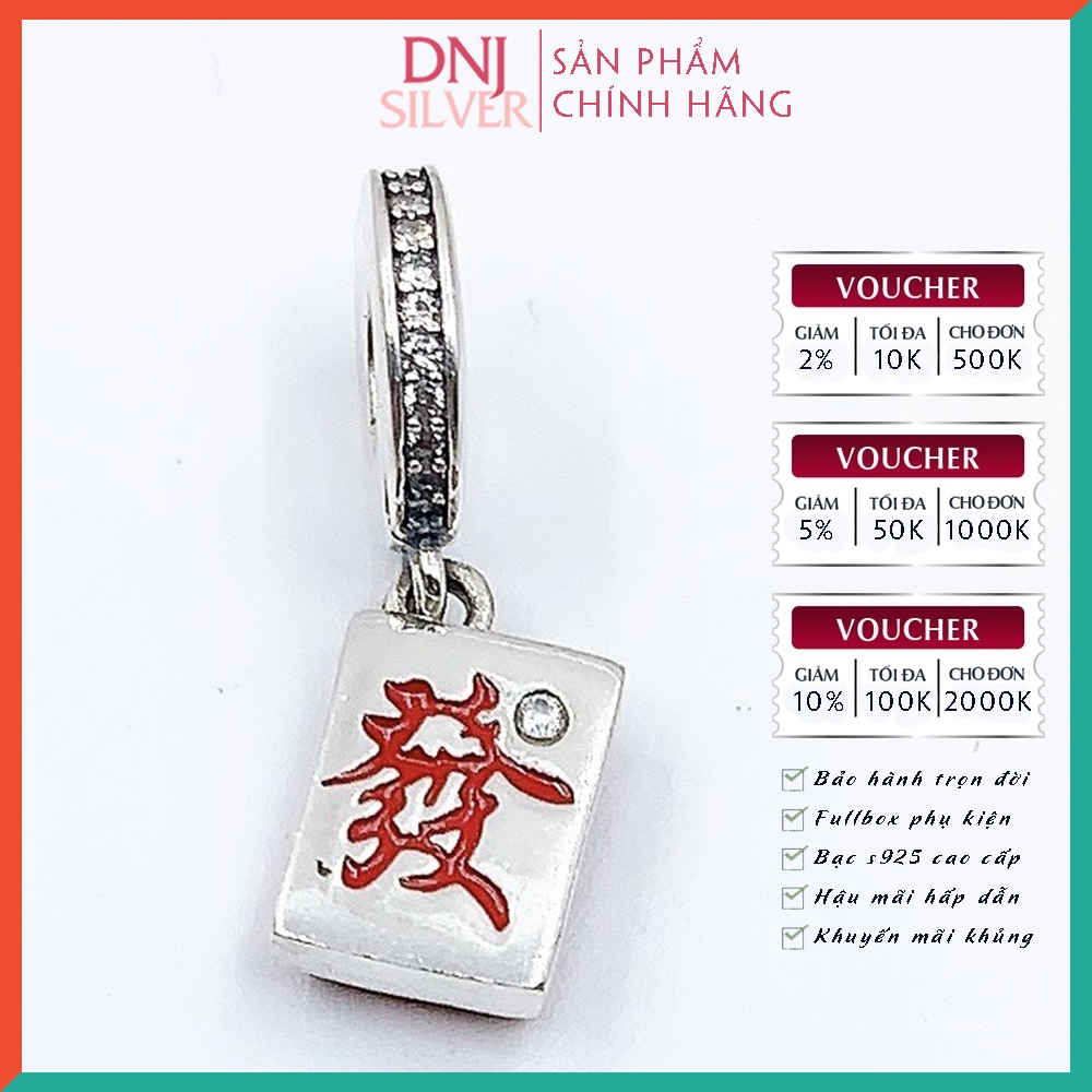 Vòng tay charm bạc 925 cao cấp - Bộ Vòng Charm Tài Lộc mang tài lộc, may mắn, thuận lợi - Vòng tay dành cho nam và nữ